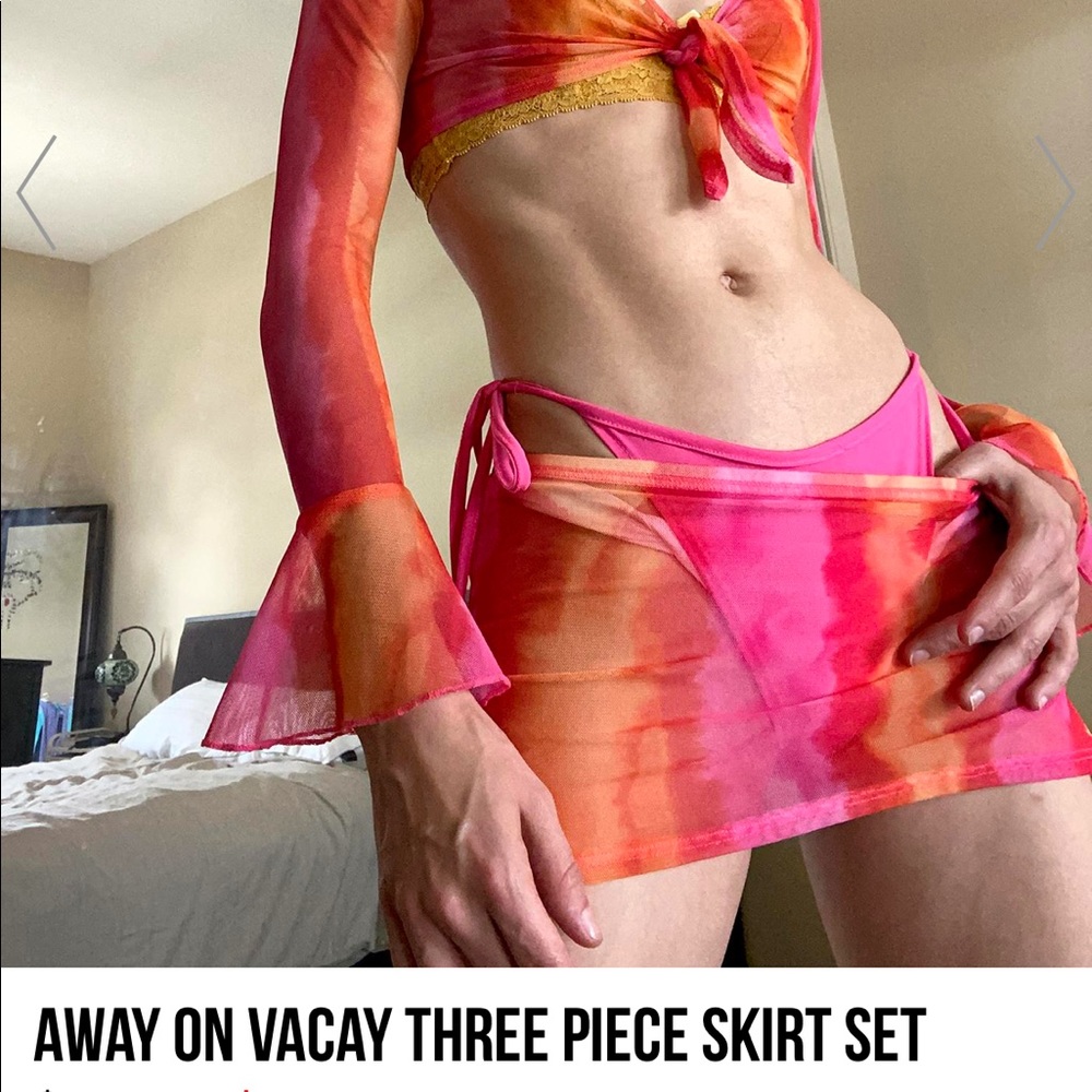 Three piece skirt set